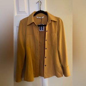 Zara small orangey button down blazer NWT